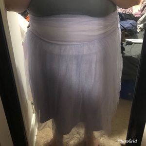 Purple tulle skirt